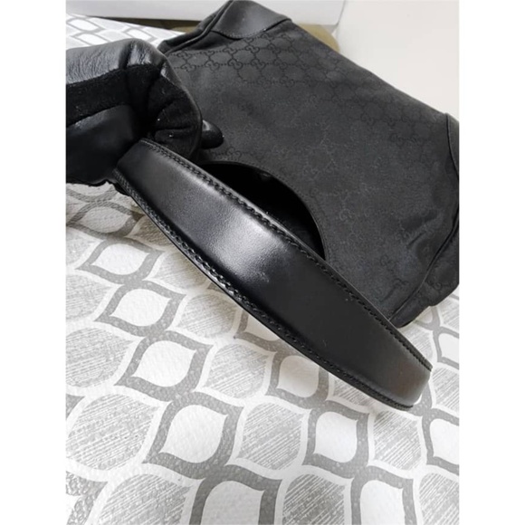 Authentic Gucci GG Canvas Leather 2way Shoulder Bag Black - Picture 7 of 12